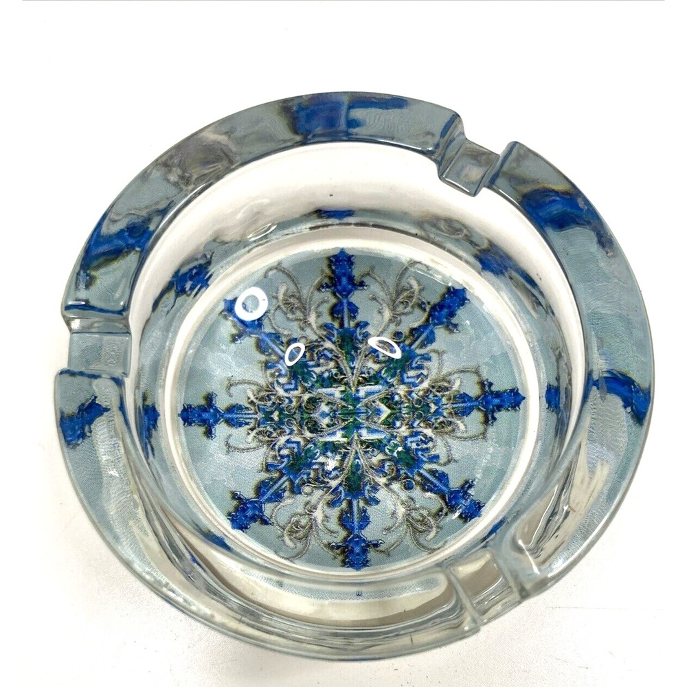 Camel Ashtray Signature Blends Mellow Heavy Glass Blue Cigarette 2007